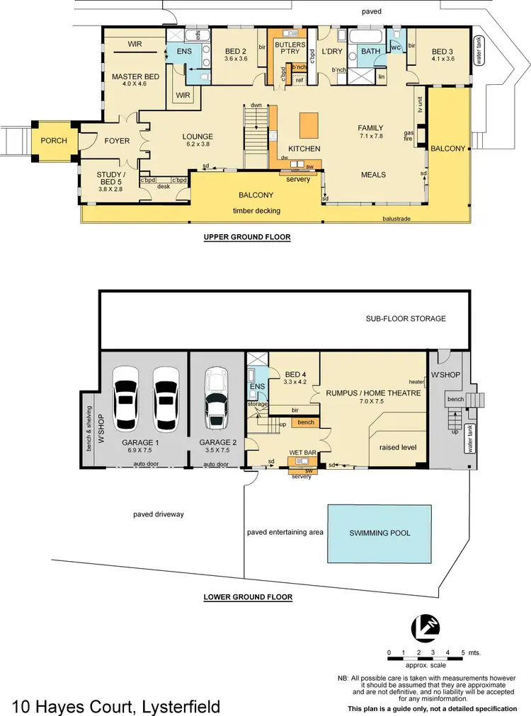 Floorplan of Homely house listing, 10 Hayes Court, Lysterfield VIC 3156