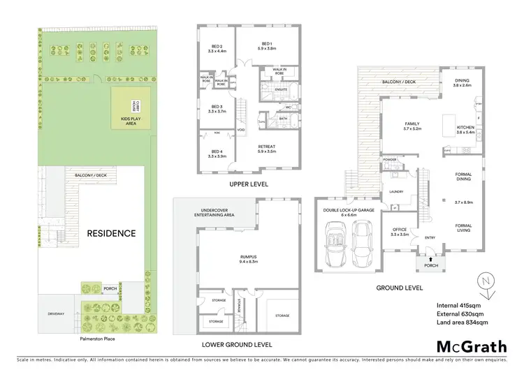Floorplan of Homely house listing, 15 Palmerston Place, Highton VIC 3216