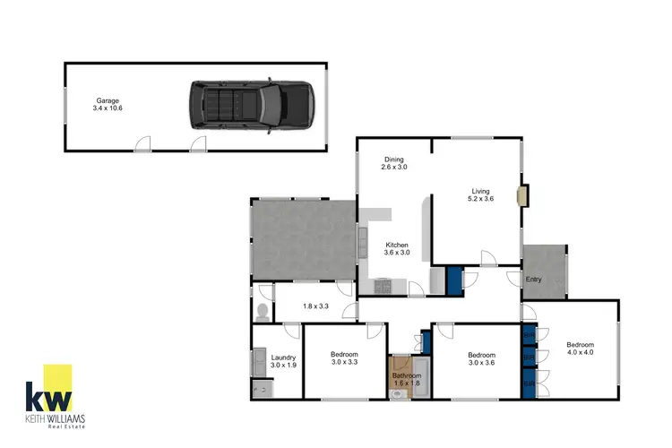 Floorplan of Homely house listing, 74 Lafayette Street, Traralgon VIC 3844
