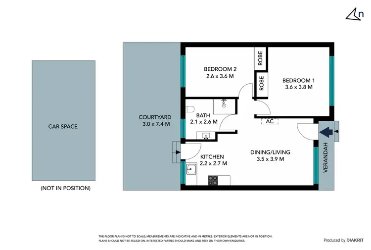 Floorplan of Homely unit listing, 3/162 Station Street, Thomastown VIC 3074