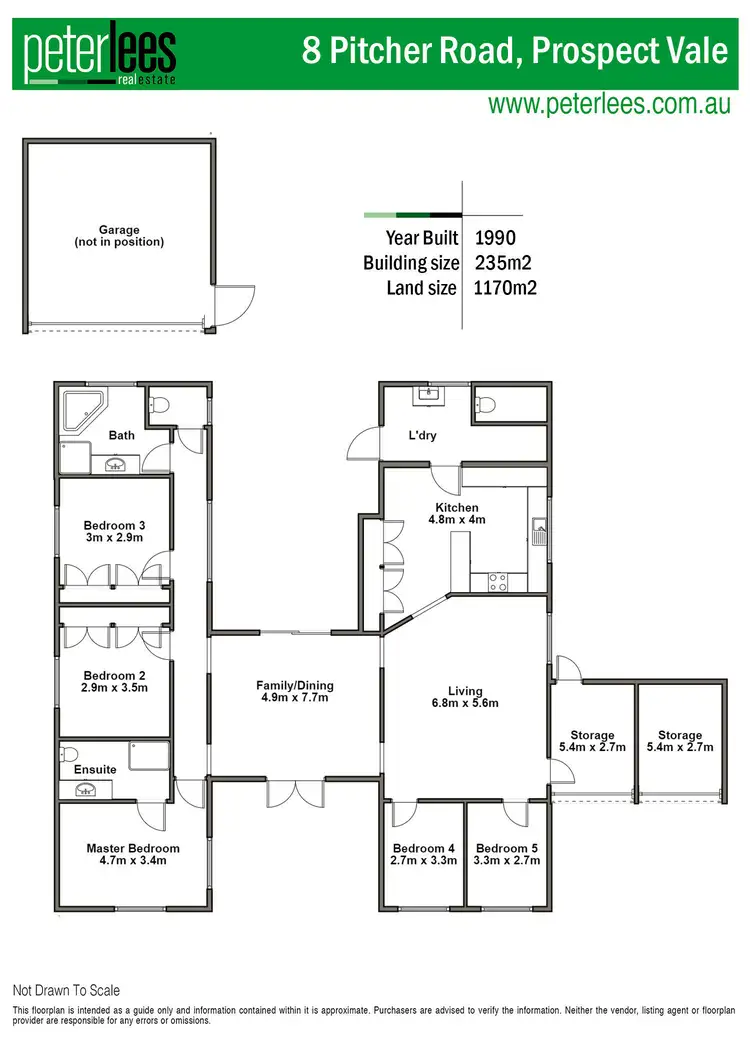 Floorplan of Homely house listing, 8 Pitcher Parade, Prospect Vale TAS 7250