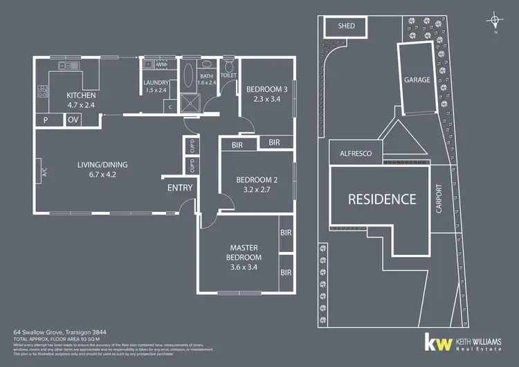 Floorplan of Homely house listing, 64 Swallow Grove, Traralgon VIC 3844