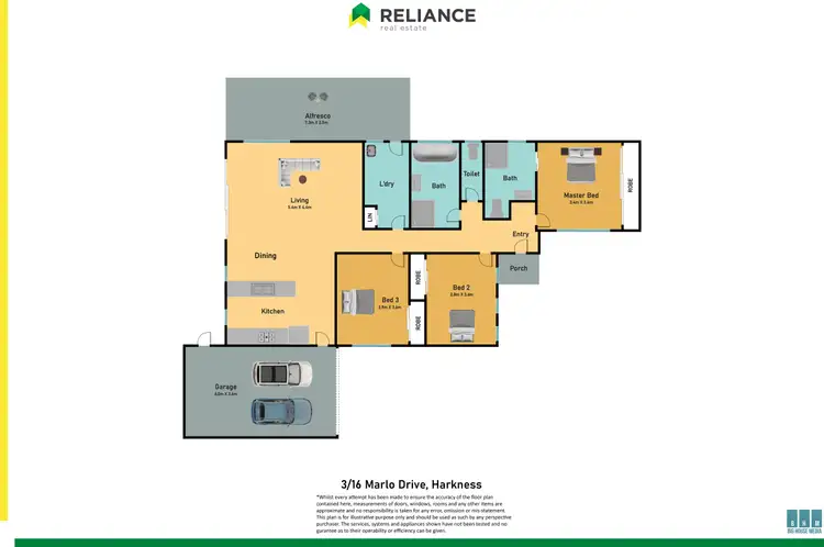 Floorplan of Homely house listing, 3/16 Marlo Drive, Harkness VIC 3337