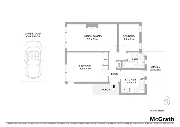 Floorplan of Homely apartment listing, 5/139 Glen Huntly Road, Elwood VIC 3184
