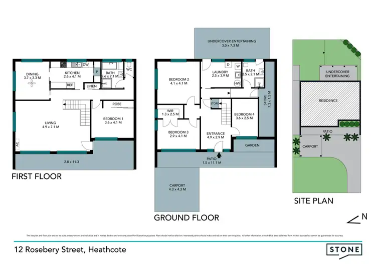 Floorplan of Homely house listing, 12 Rosebery Street, Heathcote NSW 2233