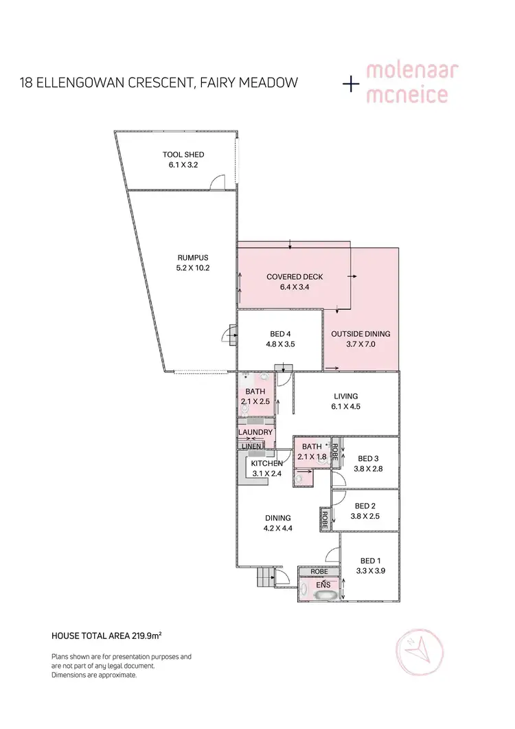Floorplan of Homely house listing, 18 Ellengowan Crescent, Fairy Meadow NSW 2519