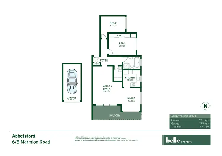 Floorplan of Homely apartment listing, 6/5 Marmion Road, Abbotsford NSW 2046