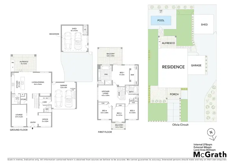 Floorplan of Homely house listing, 12 Olivia Circuit, Lennox Head NSW 2478