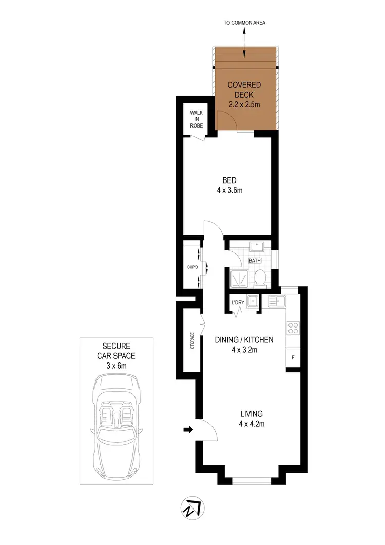 Floorplan of Homely apartment listing, 3/87-91 Lawrence Street, Alexandria NSW 2015
