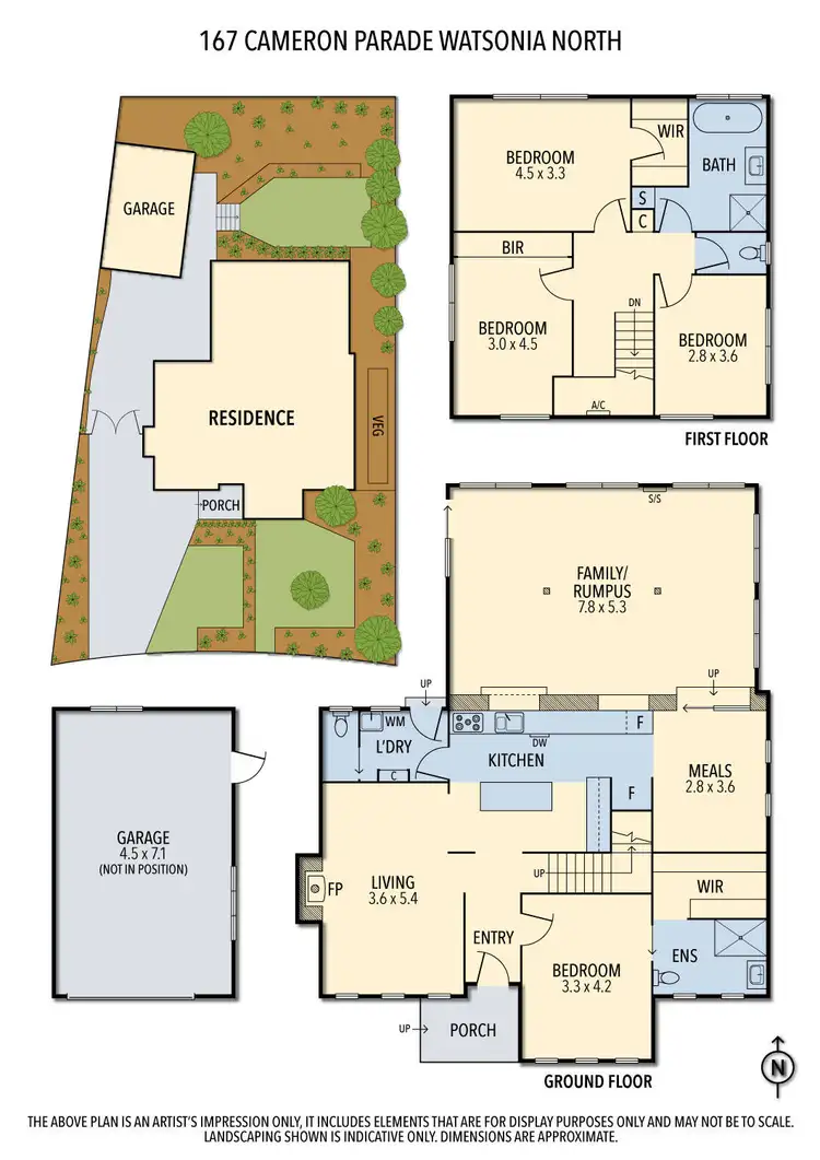 Floorplan of Homely house listing, 167 Cameron Parade, Watsonia North VIC 3087