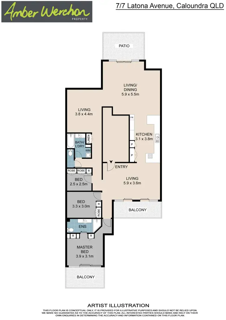 Floorplan of Homely unit listing, 7/7 Latona Avenue, Caloundra QLD 4551