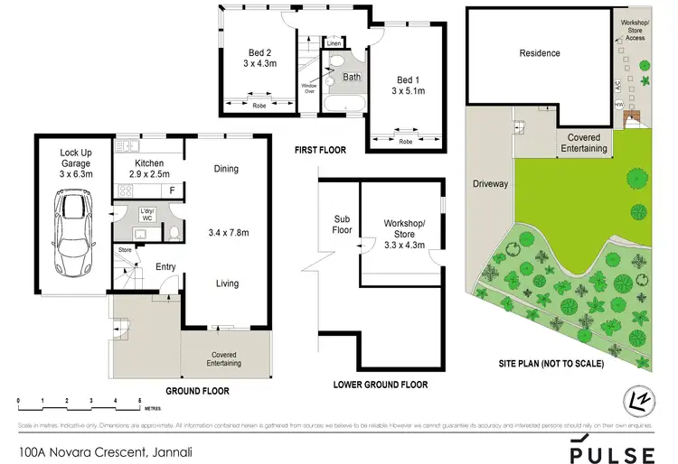 Floorplan of Homely semi-detached listing, 100A Novara Crescent, Jannali NSW 2226