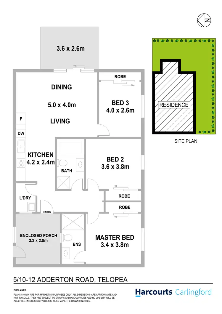 Floorplan of Homely villa listing, 5/10-12 Adderton Road, Telopea NSW 2117