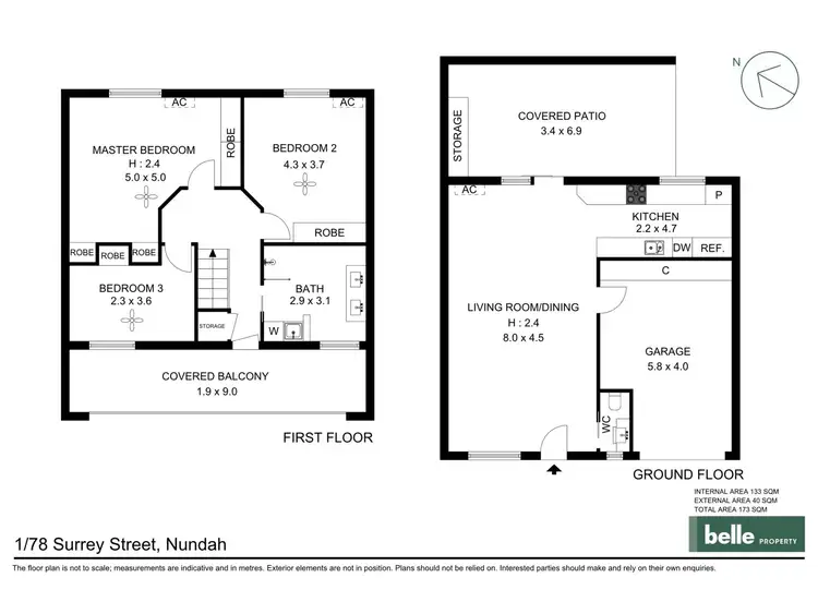 Floorplan of Homely townhouse listing, 1/78 Surrey Street, Nundah QLD 4012
