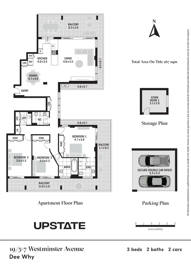 Floorplan of Homely unit listing, 19/5-7 Westminster Avenue, Dee Why NSW 2099