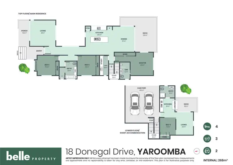 Floorplan of Homely house listing, 18 Donegal Drive, Yaroomba QLD 4573