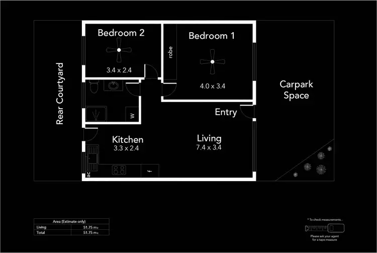Floorplan of Homely unit listing, 3/27 Anderson Avenue, Glenelg North SA 5045