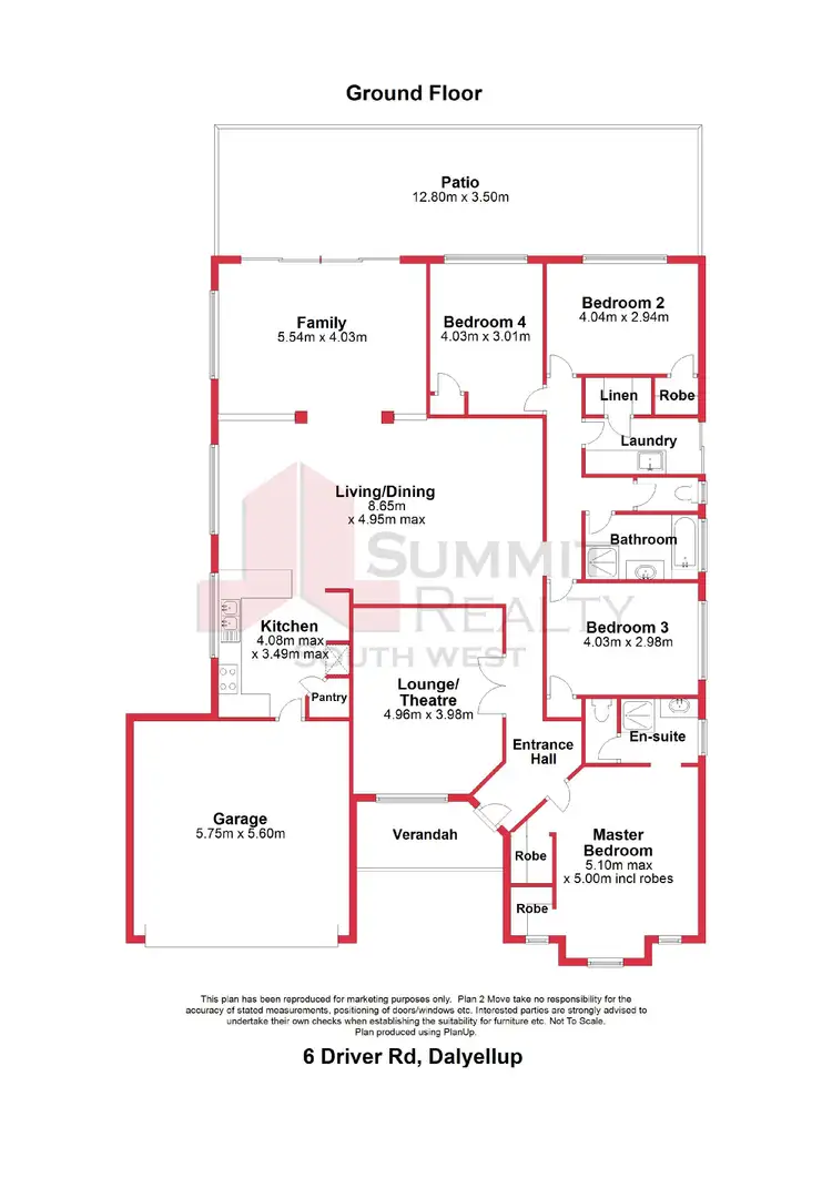Floorplan of Homely house listing, 6 Driver Road, Dalyellup WA 6230