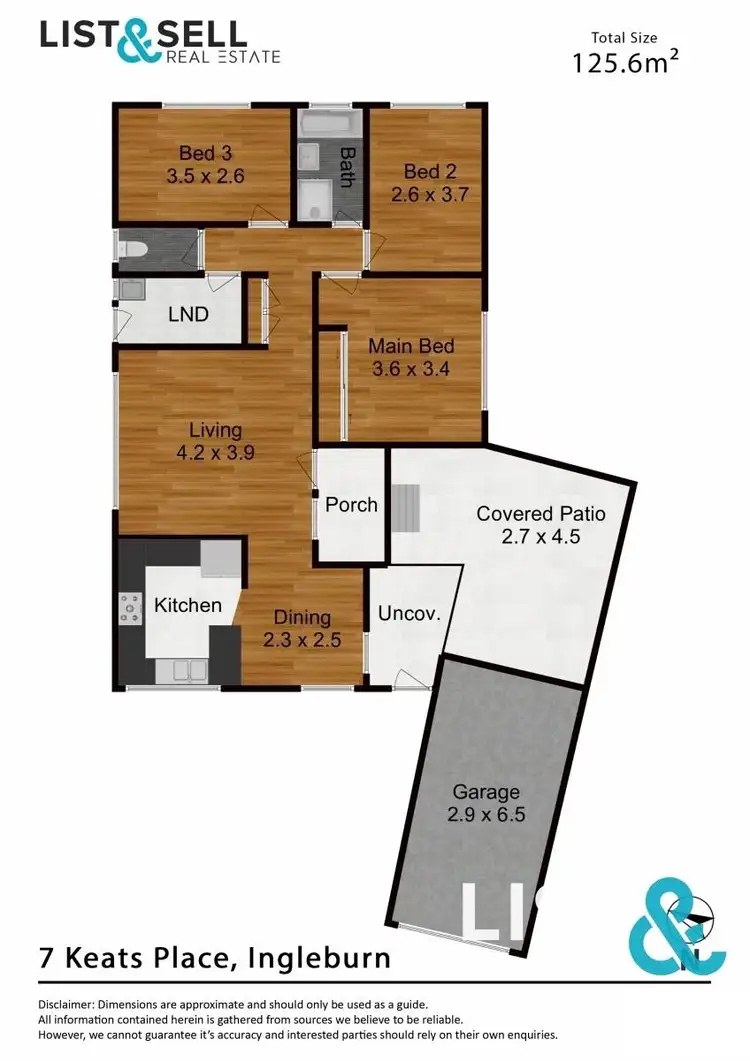 Floorplan of Homely house listing, 7 Keats Place, Ingleburn NSW 2565