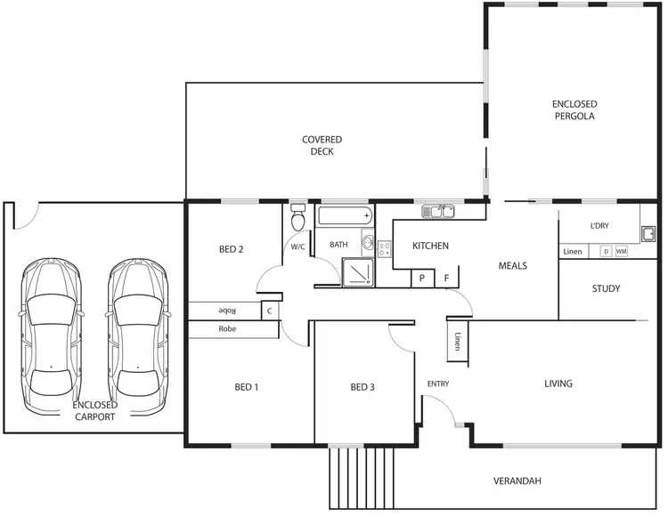 Floorplan of Homely house listing, 54 Holden Crescent, Wanniassa ACT 2903