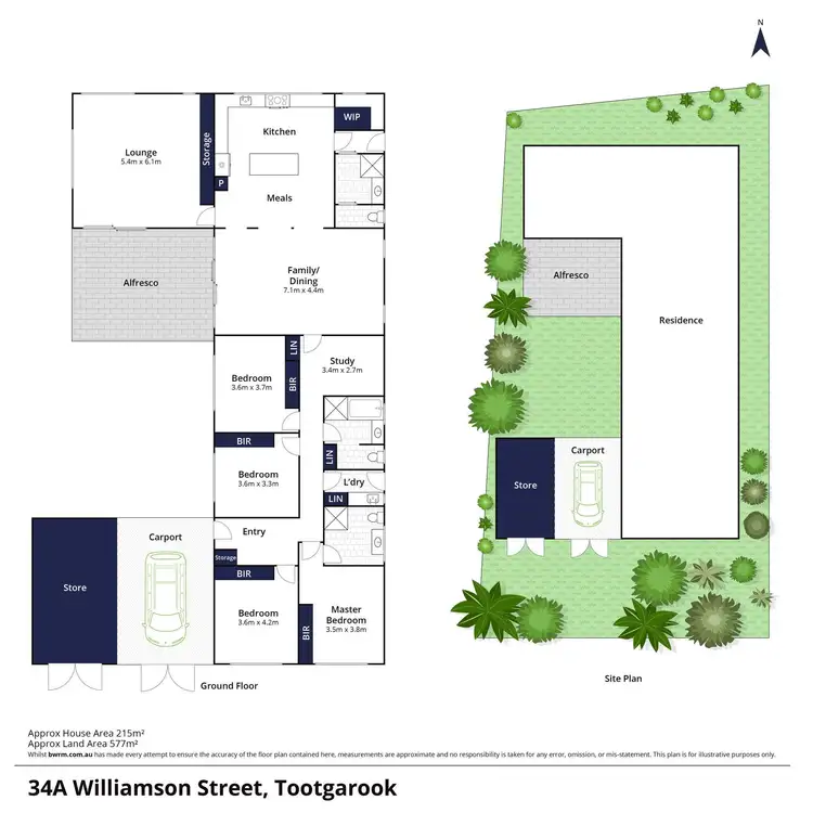 Floorplan of Homely house listing, 34A Williamson Street, Tootgarook VIC 3941