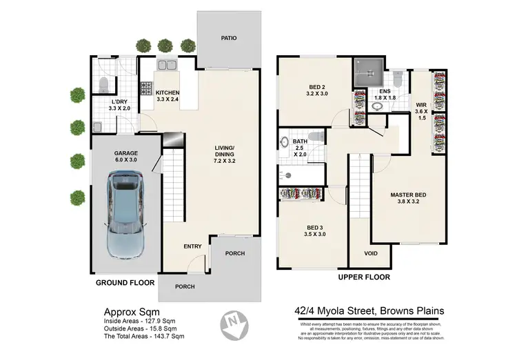 Floorplan of Homely townhouse listing, 42/4 Myola Street, Browns Plains QLD 4118