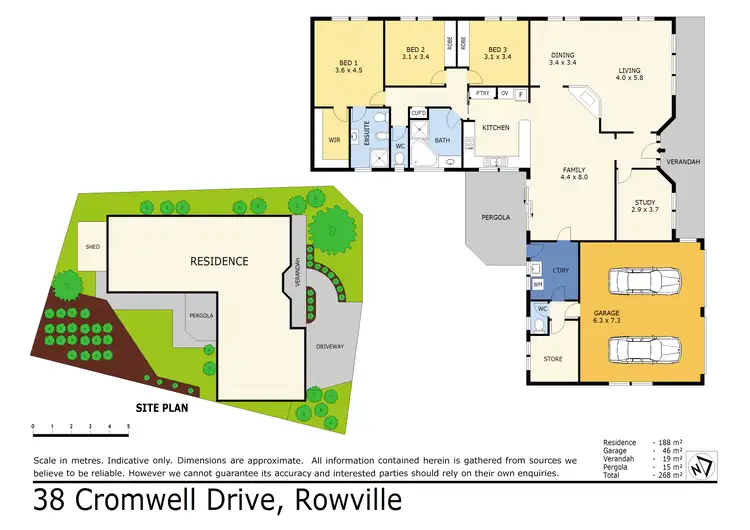 Floorplan of Homely house listing, 38 Cromwell Drive, Rowville VIC 3178