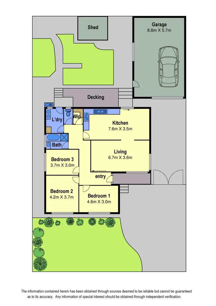 Floorplan of Homely house listing, 3 Charlton Place, Thomastown VIC 3074