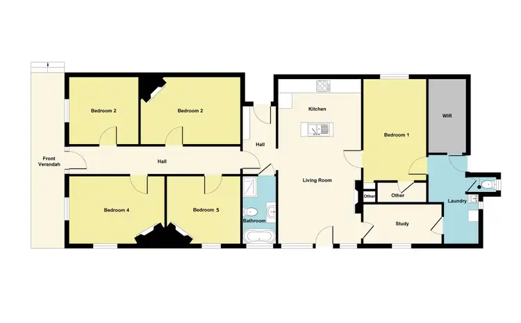 Floorplan of Homely house listing, 19 Allen Crescent, Stawell VIC 3380
