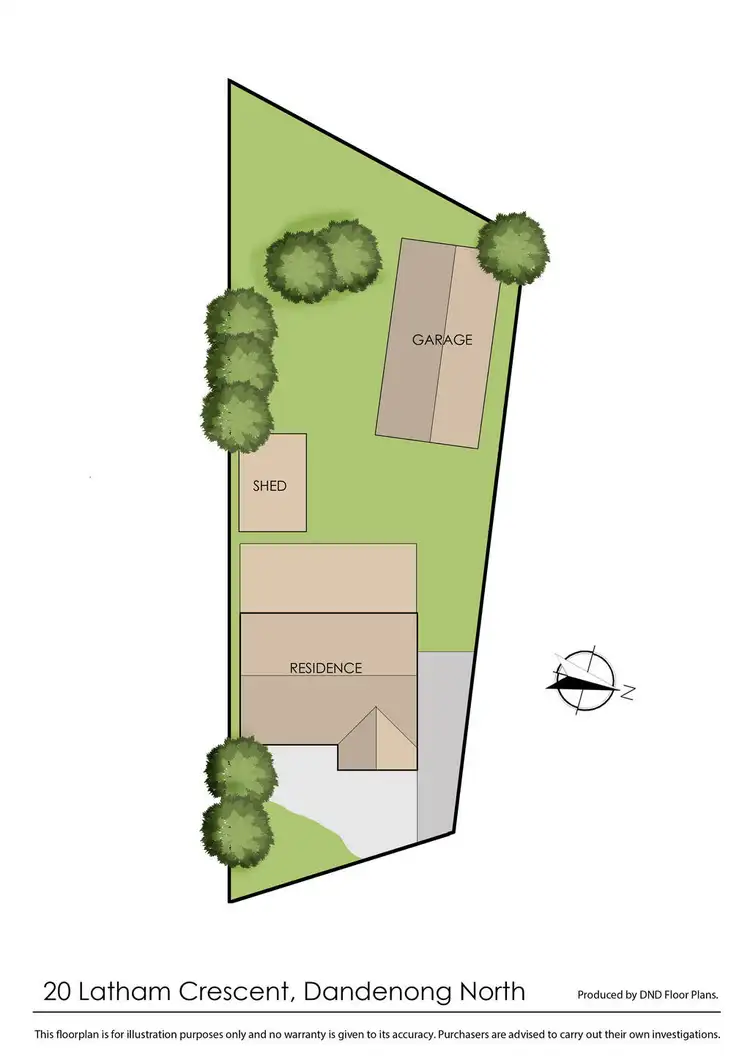 Floorplan of Homely house listing, 20 Latham Crescent, Dandenong North VIC 3175