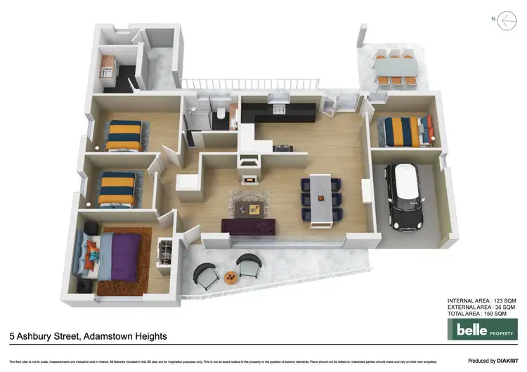 Floorplan of Homely house listing, 5 Ashbury Street, Adamstown Heights NSW 2289