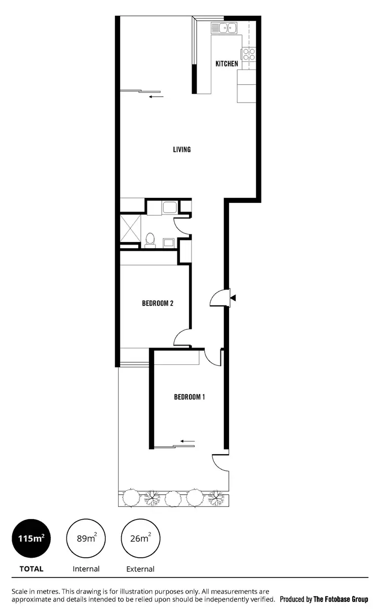 Floorplan of Homely unit listing, 204/56 Seventh Street, Bowden SA 5007
