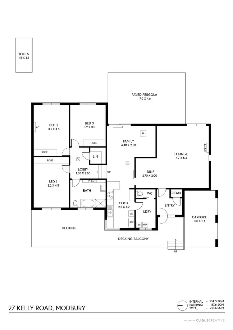 Floorplan of Homely house listing, 27 Kelly Road, Modbury SA 5092