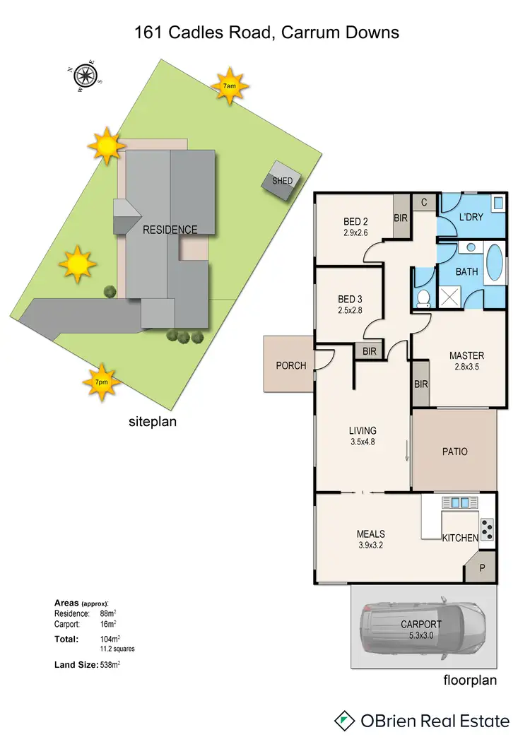 Floorplan of Homely house listing, 161 Cadles Road, Carrum Downs VIC 3201