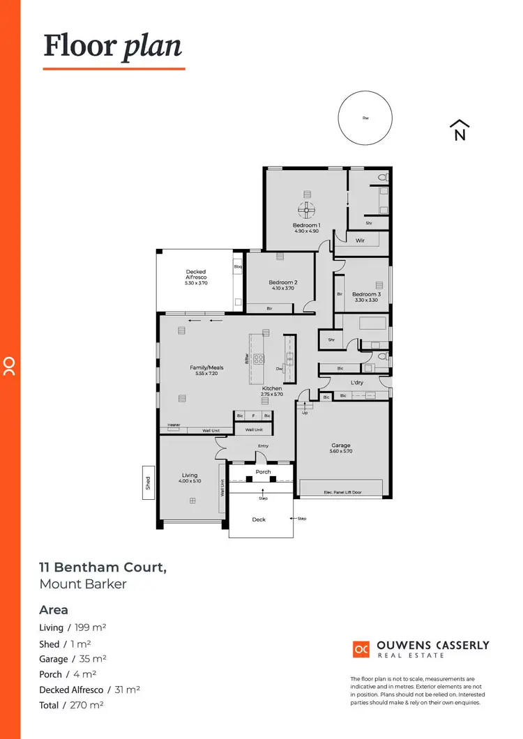 Floorplan of Homely house listing, 11 Bentham Court, Mount Barker SA 5251
