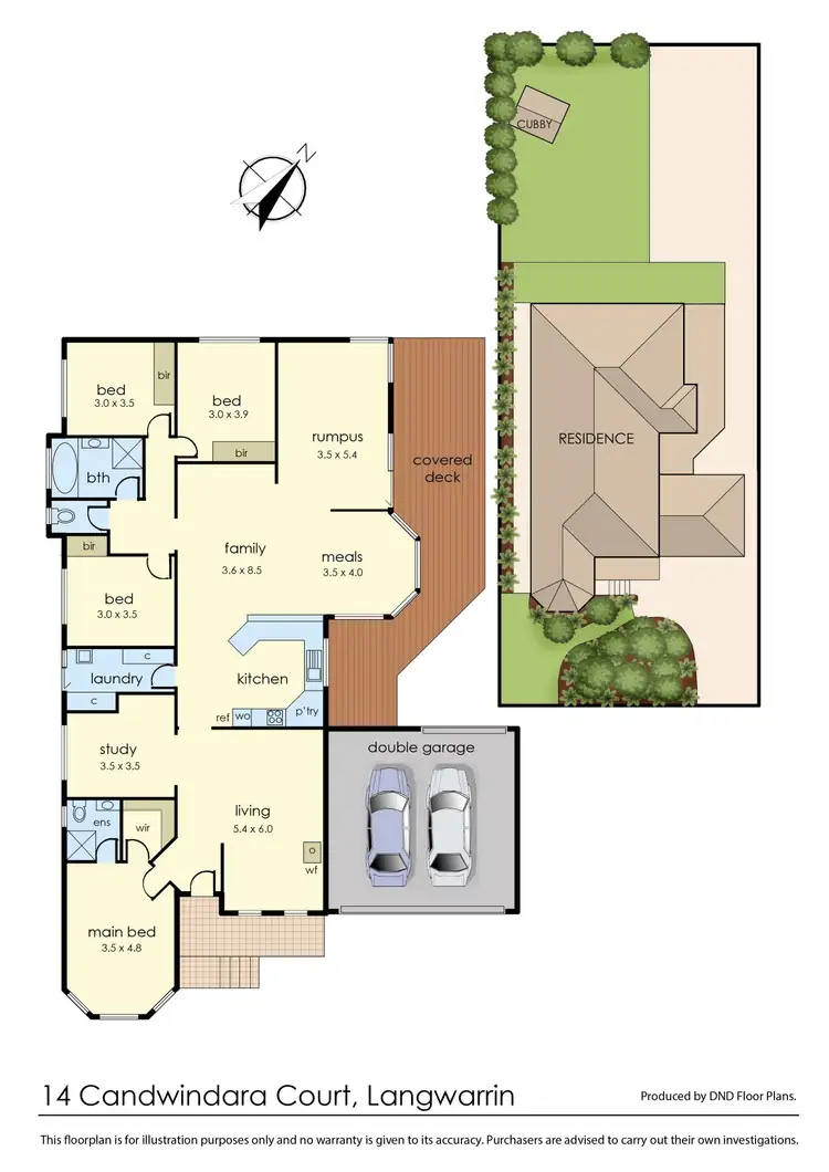 Floorplan of Homely house listing, 14 Candwindara Court, Langwarrin VIC 3910