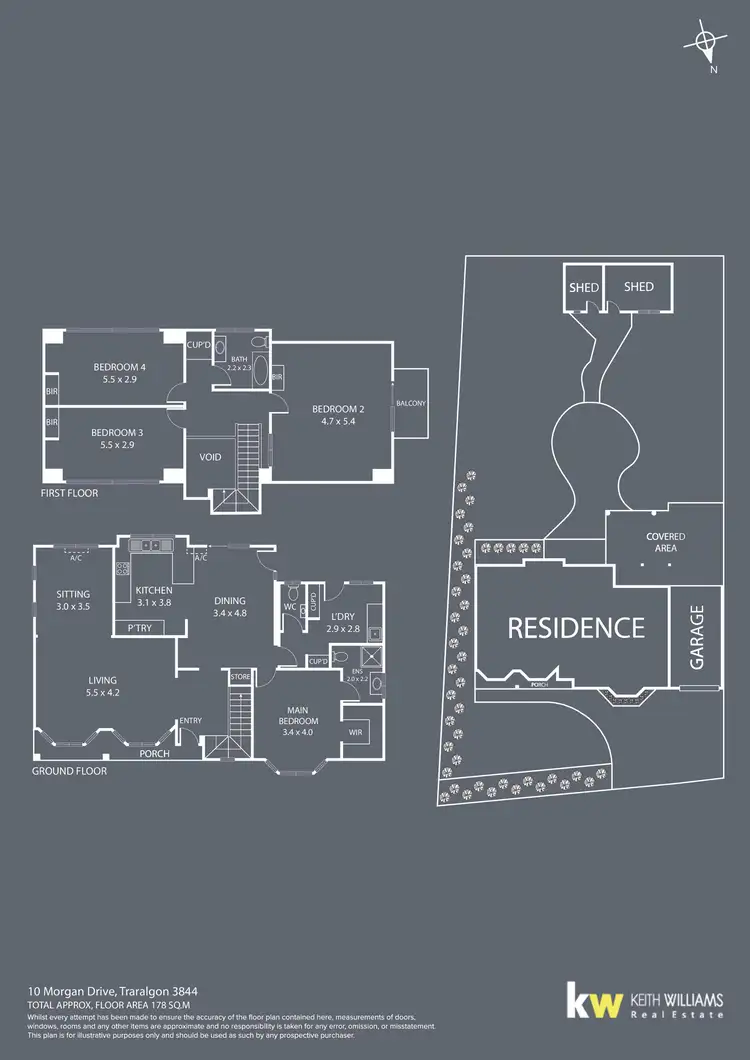 Floorplan of Homely house listing, 10 Morgan Drive, Traralgon VIC 3844