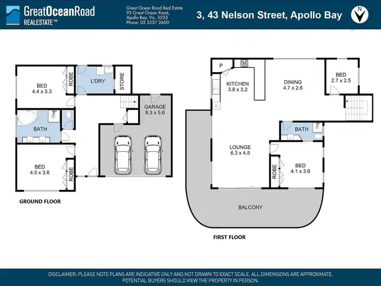 Floorplan of Homely townhouse listing, 3/43 Nelson Street, Apollo Bay VIC 3233