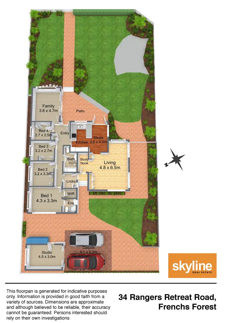 Floorplan of Homely house listing, 34 Rangers Retreat Road, Frenchs Forest NSW 2086