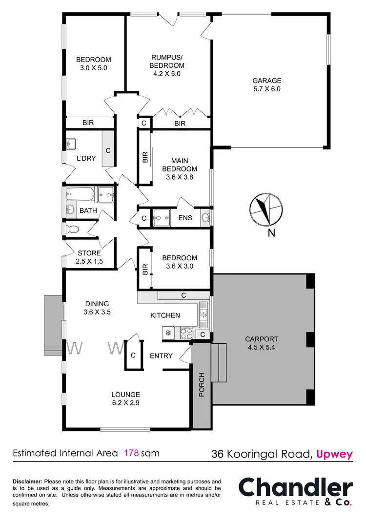 Floorplan of Homely house listing, 36 Kooringal Road, Upwey VIC 3158
