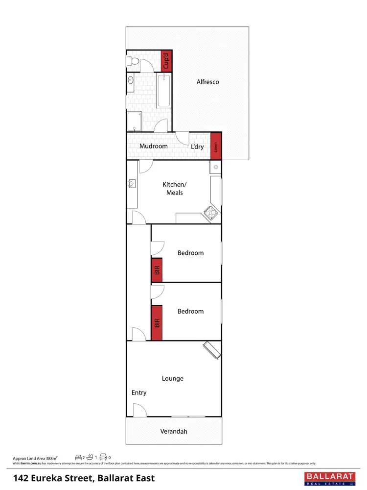 Floorplan of Homely house listing, 142 Eureka Street, Ballarat East VIC 3350
