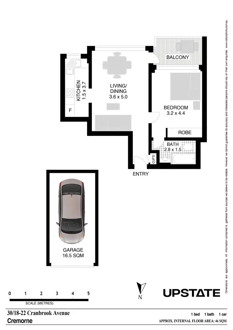 Floorplan of Homely unit listing, 30/18-22 Cranbrook Avenue, Cremorne NSW 2090