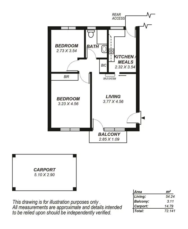 Floorplan of Homely unit listing, 6/63 Marlborough Street, Malvern SA 5061
