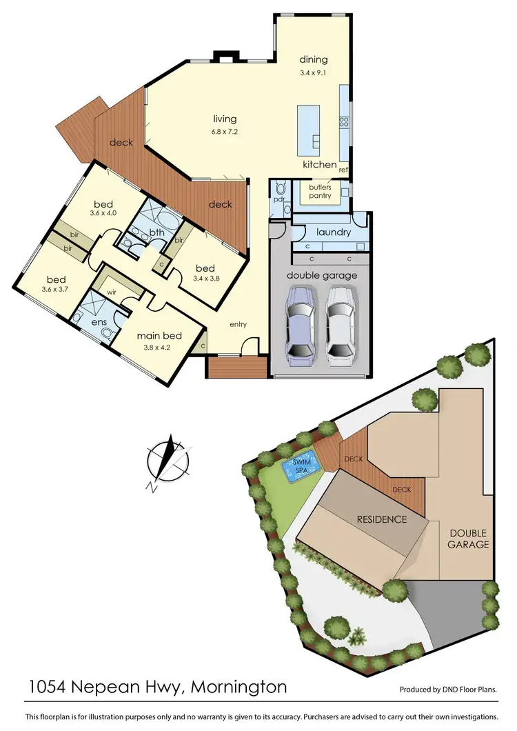 Floorplan of Homely house listing, 1054 Nepean Highway, Mornington VIC 3931