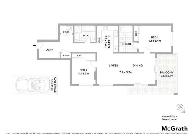Floorplan of Homely apartment listing, 4125/10 Porter Street, Ryde NSW 2112