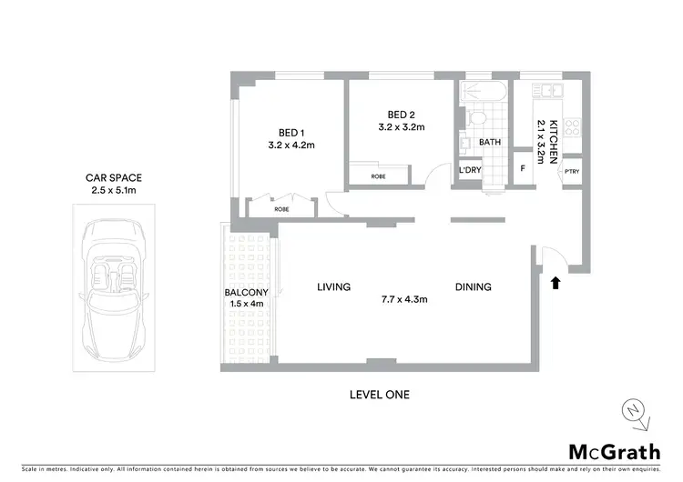 Floorplan of Homely apartment listing, 3/1-3 Peel Street, Kirribilli NSW 2061
