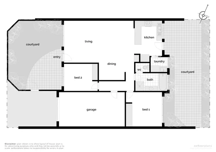 Floorplan of Homely townhouse listing, 5/48 Charteris Crescent, Chifley ACT 2606
