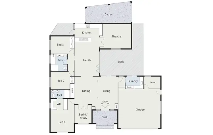 Floorplan of Homely house listing, 14 Throssell Street, Curtin ACT 2605