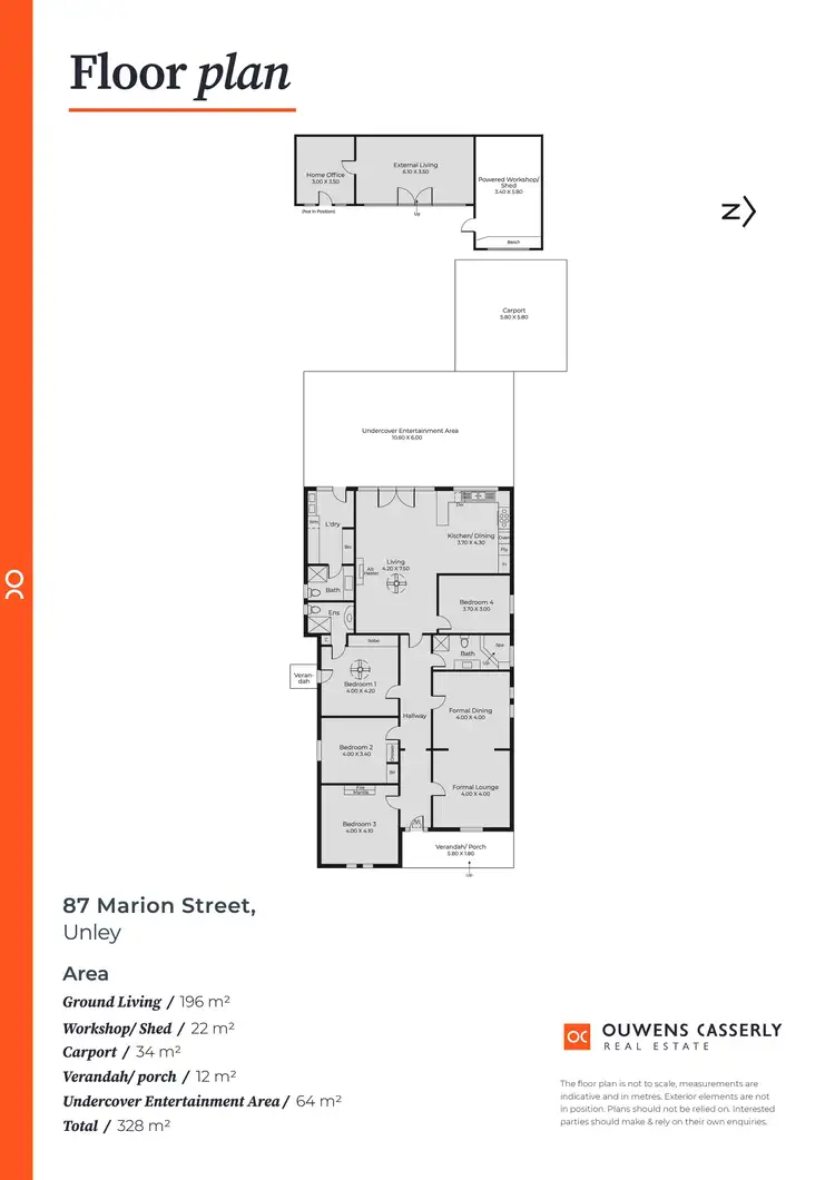 Floorplan of Homely house listing, 87 Marion Street, Unley SA 5061