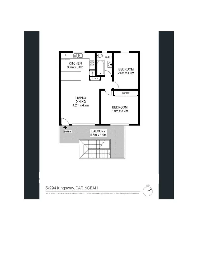 Floorplan of Homely apartment listing, 5/294 Kingsway, Caringbah NSW 2229